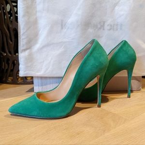 Steve Madden emerald green heels sz8